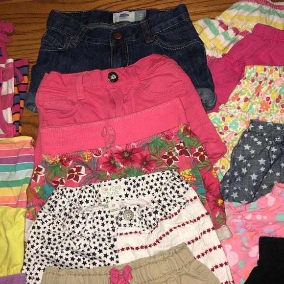 Girls 4T Summer Bundle tops Skirts shorts - Picture 2 of 7